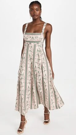 Agua By Agua Bendita Hortensia Golondrina Midi Dress