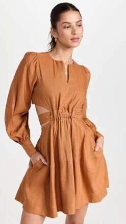 Aje Spectral V Neck Mini Dress