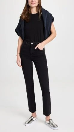 DL1961 Patti Straight High Rise Vintage Jeans -Eberje Style dldll409201dffc 1666016119432 2 0. UX357 QL90