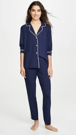 Eberjey Gisele PJ's The Tuxedo PJ Set