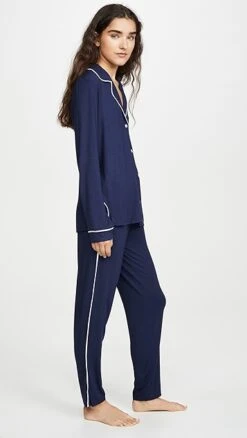 Eberjey Gisele PJ's The Tuxedo PJ Set 8 Eberjey Gisele PJ's The Tuxedo PJ Set -Eberje Style eberj4129012381 q3 2 0. UX357 QL90