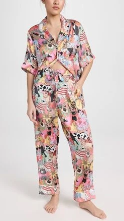Karen Mabon Fancy Dress Cats Pajama Set