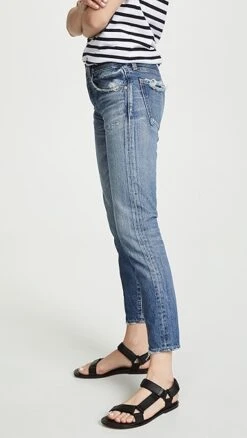 MOUSSY VINTAGE MV Vienna Tapered Jeans -Eberje Style mouss30080102c9 q3 2 0. UX357 QL90
