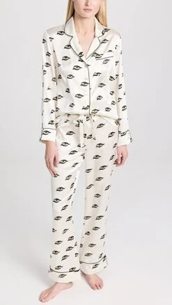 Olivia Von Halle Lila PJ Set -Eberje Style ohall3016533279 1670538825824 2 0. UX357 QL90