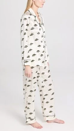 Olivia Von Halle Lila PJ Set -Eberje Style ohall3016533279 1670538825884 2 0. UX357 QL90