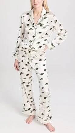 Olivia Von Halle Lila PJ Set