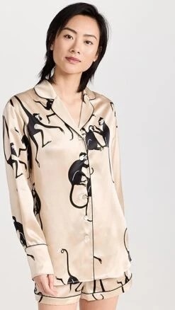 Olivia Von Halle Alba Pajama Set