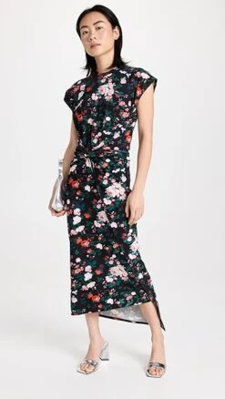 Paco Rabanne Floral Printed Dress