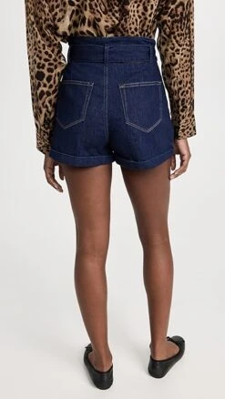 PAIGE Pleated Carly Shorts -Eberje Style pdeni4160624364 1675898317862 2 0. UX357 QL90