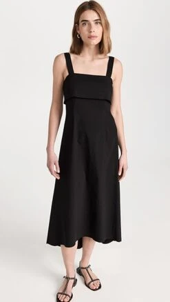 Theory Flap Midi Dress