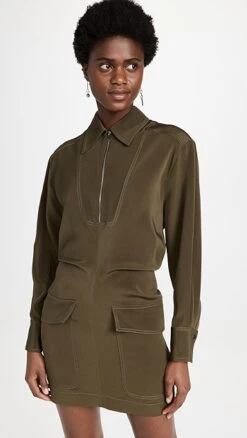 Eberje Style 15 Victoria Beckham Anorak Mini Dress